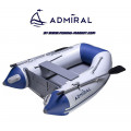 ADMIRAL - Надуваема моторна лодка с твърдо дъно и надуваем кил AM-230 Yacht tender - светло сива / синя